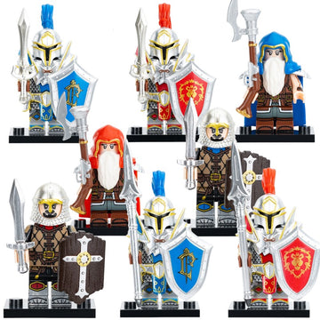 Alliance Army Stormwind and Lordaeron Soldiers World of Warcraft Custom Brick Compatible Minifigure Toy