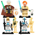 Rahm Kota Obi-Wan Kenobi 501st Legion Airborne Ahsoka's Clone Trooper BB-8 D-O Battle Droid Star Wars Custom Brick Based Minifigure Toy