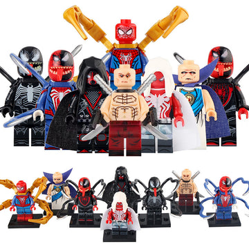 Ultimate Spider-Man Venom Weapon XI Uatu the Watcher Arachknight Spider-Man 2 Inspired Custom Brick Based Minifigure Toy