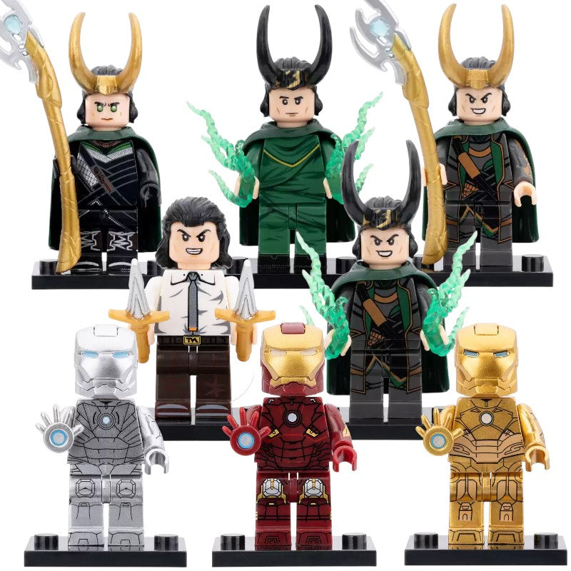 Loki God Of Stories Loki Iron Man Mk 7 Mk 2 Mk 21 Midas Marvel Super Heroes Custom Brick Compatible Minifigure Toy