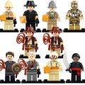 Dr Rene Belloq Nazi Spy Professor Henry Jones Mummy Sallah Arab Swordsman Indiana Jones Movie Series Custom Brick Compatible Minifigure Toy