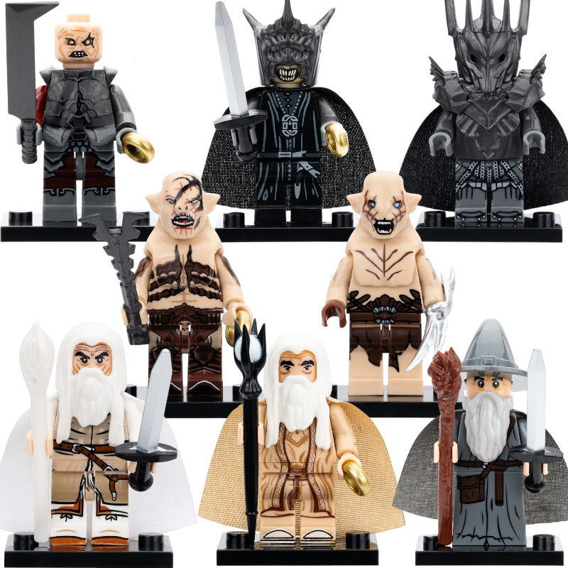 Gothmog Mouth of Sauron Sauron Bolg Azog Gandalf Saruman Lord of the Rings Custom Brick Compatible Minifigure Toy
