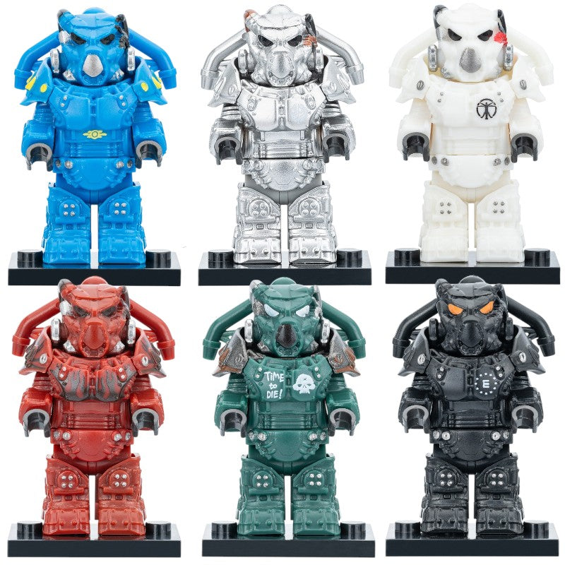 Fallout 4 Video Game X-01 Power Armor Custom Brick Compatible Minifigure Toy
