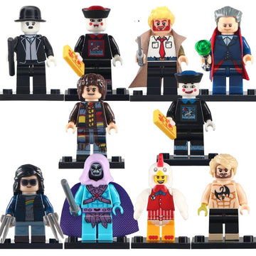 Charlie Chaplin John Constantine 12th Doctor 4th Doctor Jiangshi Iron Fist KFC Chicken Guy Brick Compatible Minifigure Toy