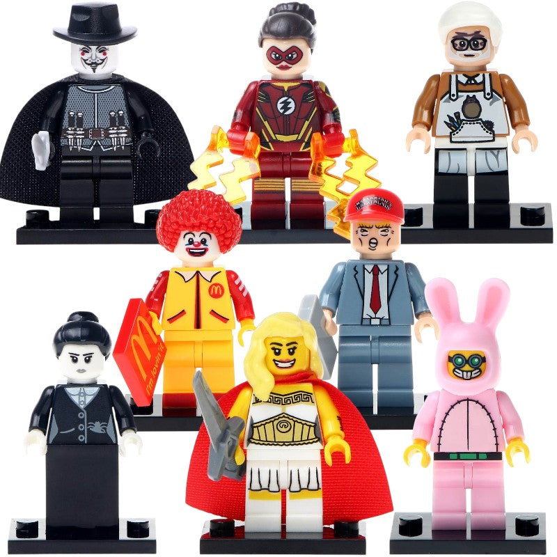 Jesse Quick Hayao Miyazaki Ronald McDonald Dr Hare She-Ra Custom Brick Compatible Minifigure Toy