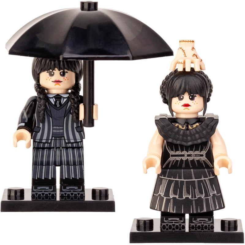 Wednesday Addams Addams Family Netflix Series Custom Brick Compatible Minifigure Toy