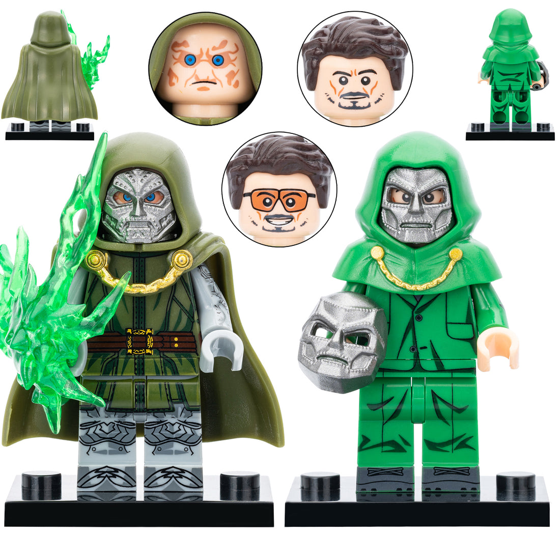 Marvel Fantastic Four Doctor Doom SDCC Variant Custom Brick Compatible Minifigure Toy