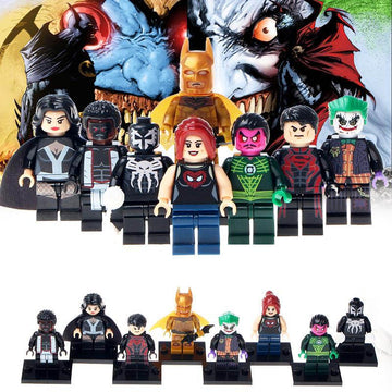 Zatanna Symbiote Spider-man Sinestro Superboy Gold Batman Multiverse Super Heroes Custom Brick Compatible Minifigure Toy