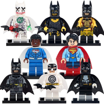 Joker's Wild Batman Gold Batsman Batman Bullseye Batman Superman Punisher Superwoman DC Custom Brick Compatible Minifigure Toy
