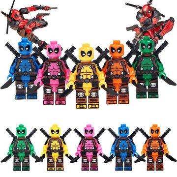 Deadpool's Mercs for Money Mercenary Team MCU Super Heroes Custom Brick Compatible Minifigure Toy