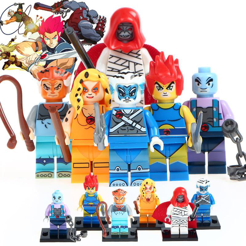 Cheetara Panthro Tigro Lion-O Bengali Mumm-Ra Thundercats TV Series Custom Brick Compatible Minifigure Toy