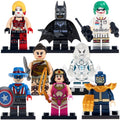 Harley Quinn Batman Diana Invisible Woman Star Sapphire Captain America Thanos Multiverse Super Heroes Custom Brick Compatible Minifigure Toy
