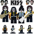 KISS Legendary Rock Band Ace Frehley Paul Stanley Gene Simmons Peter Criss Custom Brick Compatible Minifigure Toy
