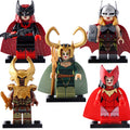 Batwoman Scarlet Witch Lady Loki Heimdall Jane Foster Multiverse Super Heroes Custom Custom Brick Based Minifigure Toy