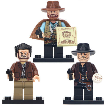 Angel Eyes Tuco Ramirez The Man With No Name The Good, The Bad and The Ugly (1966) Custom Brick Compatible Minifigure Toy