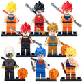 Son Goku Super Saiyan God Vegeta Zamasu Dragon Ball Z Custom Brick Compatible Minifigure Toy