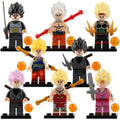 Bardock Broly Goku Super Saiyan Rose Goku Ultra Instinct Gohan Vegeta Dragon Ball Z Custom Brick Compatible Minifigure Toy