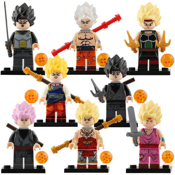 Bardock Broly Goku Super Saiyan Rose Goku Ultra Instinct Gohan Vegeta Dragon Ball Z Custom Brick Compatible Minifigure Toy