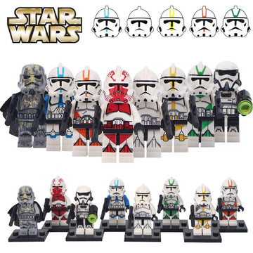 Mimban Stormtrooper Imperial Patrol Trooper 442nd Siege Battalion 327th Star Corps 501st Legion Clone Trooper Star Wars Brick Compatible Minifigure Toy