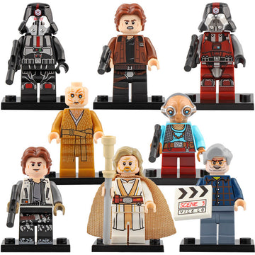 Supreme Leader Snoke Luke Skywalker Han Solo Maz Kanata George Lucas Star Wars Custom Brick Compatible Minifigure Toy