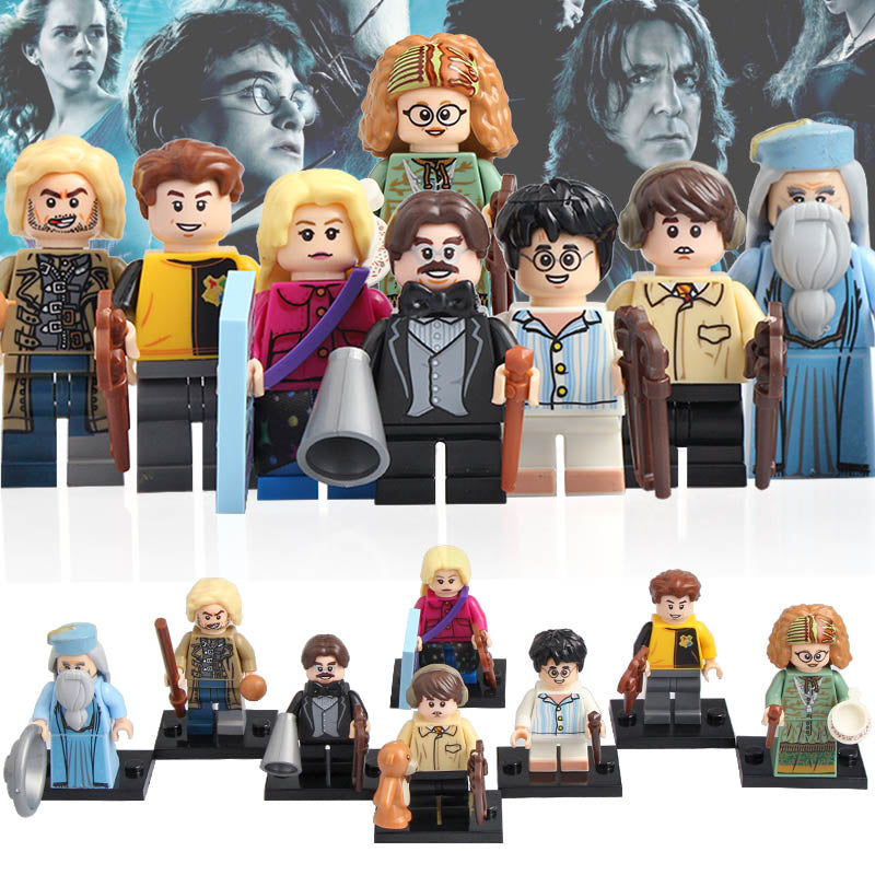 Luna Lovegood Neville Longbottom Cedric Diggory Professor Flitwick Albus Dumbledore Harry Potter Custom Brick Compatible Minifigure Toy