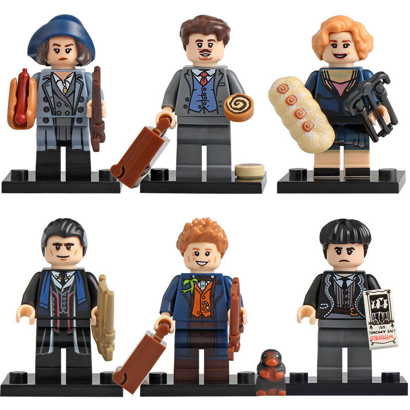 Tina Goldstein Jacob Kowalski Queenie Goldstein Credence Barebone Fantastic Beasts and Where to Find Them (2016) Custom Brick Compatible Minifigure Toy