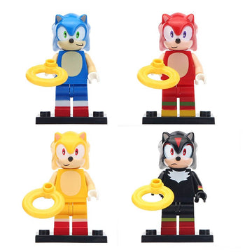 Shadow the Hedgehog Super Sonic Knuckles the Echidna Sonic the Hedgehog Custom Brick Compatible Minifigure Toy