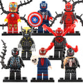 Symbiote Iron Man Venom Captain America Deadpool MCU Superheroes Custom Brick Compatible Minifigure Toy