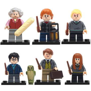 Harry Potter Trolley Witch Ron Weasley Draco Malfoy Professor Remus Lupin Susan Bones Custom Brick Compatible Minifigure Toy