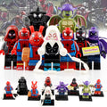 Miles Morales Ghost Spider Spider-Ham Prowler Green Goblin Spider-Man Into the Spider-Verse (2018) Custom Brick Based Minifigure Toy