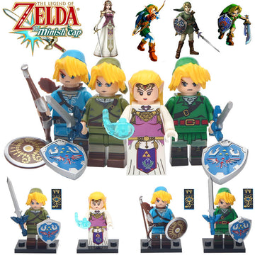 Link Princess Zelda Video Game The Legend of Zelda Custom Brick Compatible Minifigure Toy