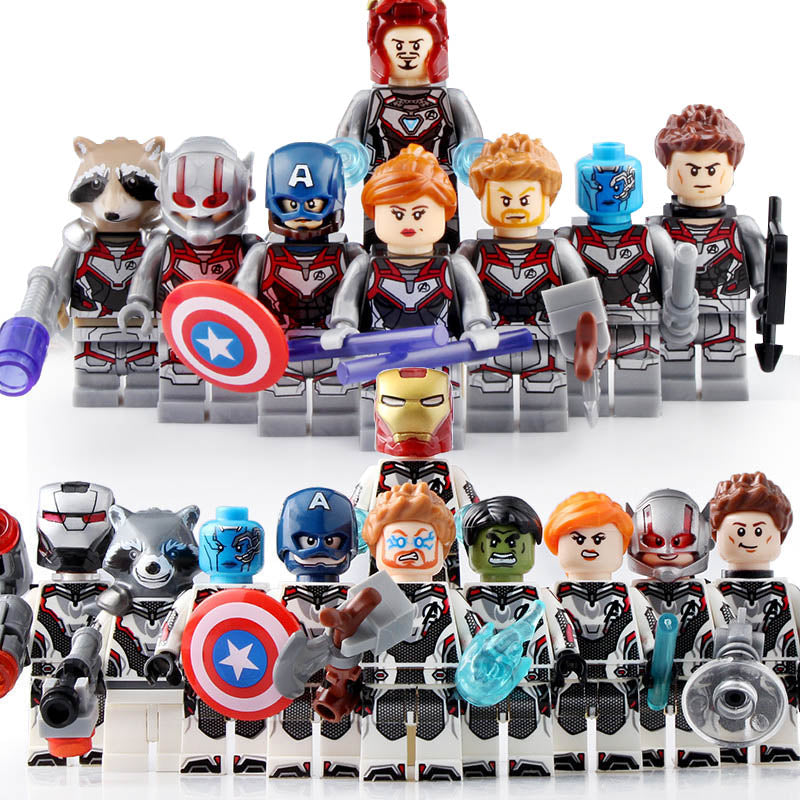 Iron Man War Machine Black Widow Nebula Hawkeye Ant-man Hulk MCU Avengers Endgame 2019 Custom Brick Based Minifigure Toy