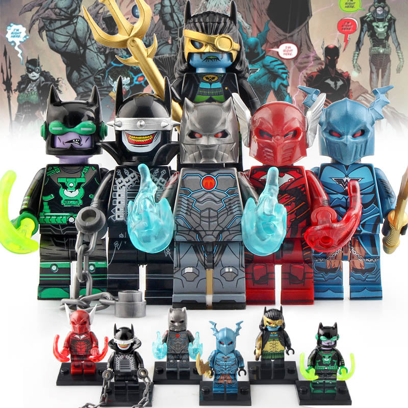 Merciless Drowned Murder Machine Red Death Batman Who Laughs Dawnbreaker DC The Dark Knights (Dark Multiverse) Custom Brick Based Minifigure Toy