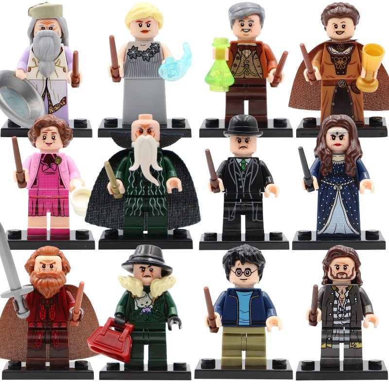 Dumbledore Fleur Delacour Slughorn Umbridge Snape Fudge Ravenclaw Slytherin Gryffindor Hufflepuff Harry Potter Custom Brick Compatible Minifigure Toy