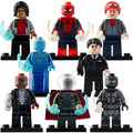 Peter Parker Mysterio Hydro-man Happy Hogan Michelle Jones MCU Spider-Man Far From Home (2019) Custom Brick Based Minifigure Toy