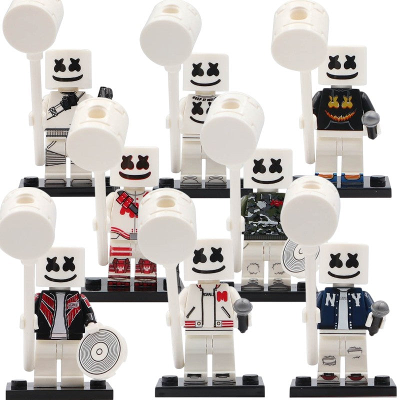 DJ Marshmello Electronic Music Star Custom Brick Compatible Minifigure Toy