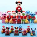 The Grinch Angel Stitch Sonic Jack Skellington Santa Claus Minnie Mickey Christmas Themed Custom Brick Compatible Minifigure Toy