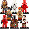 Kaydel Ko Connix Poe Dameron Jannah Rose Tico Mandalorian Jet Trooper Star Wars The Rise of Skywalker 2019 Custom Brick Compatible Minifigure Toy