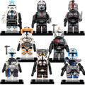 Star Wars The Bad Batch Wrecker Crosshair Hunter Tech Captain Rex Commander Cody Jesse Echo Clone Force 99 Custom Brick Compatible Minifigure Toy