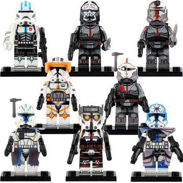 Star Wars The Bad Batch Wrecker Crosshair Hunter Tech Captain Rex Commander Cody Jesse Echo Clone Force 99 Custom Brick Compatible Minifigure Toy