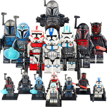 Echo Bo-Katan Kryse Darth Maul Coruscant Guard 501st Legion Clone Trooper Star Wars The Clone Wars Custom Brick Compatible Minifigure Toy