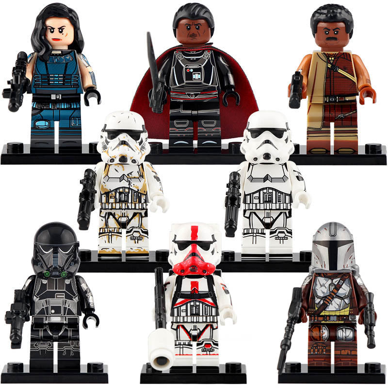 Cara Dune Greef Karga Din Djarin Imperial Death Trooper Incinerator Trooper Stormtrooper Star Wars Mandalorian Brick Compatible Minifigure Toy