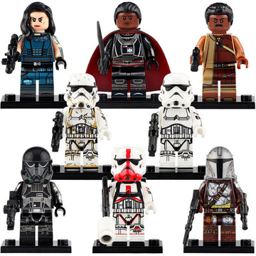 Cara Dune Greef Karga Din Djarin Imperial Death Trooper Incinerator Trooper Stormtrooper Star Wars Mandalorian Brick Compatible Minifigure Toy