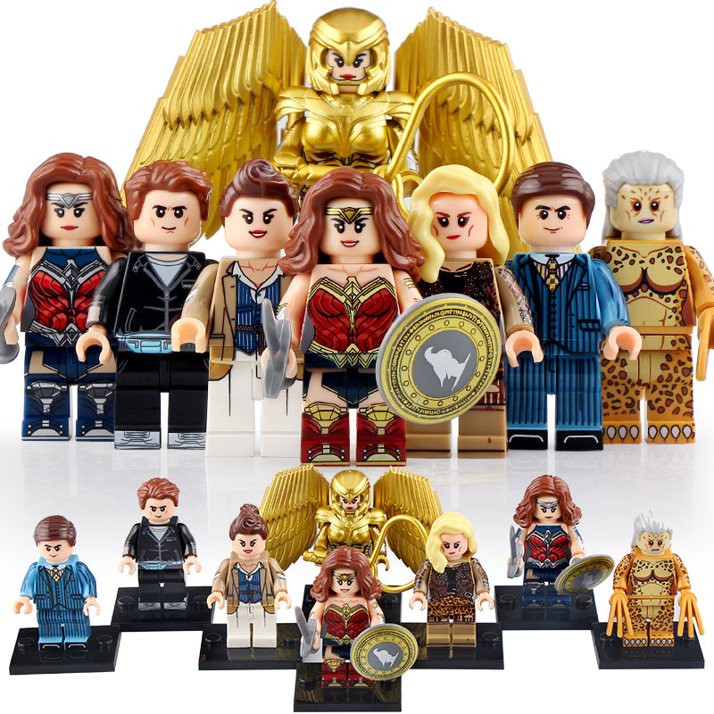 Wonder Woman 1984 DCEU Diana Prince Cheetah Steve Trevor Barbara Minerva Maxwell Lord Custom Brick Compatible Minifigure Toy