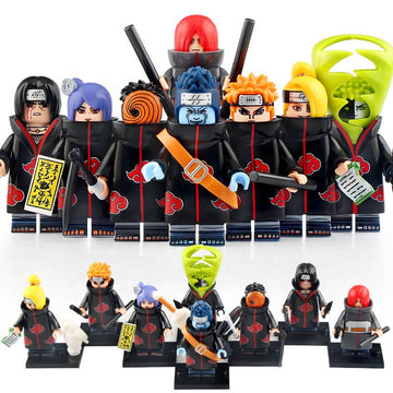 Pain Konan Nagato Uchiha Itachi Zetsu Uchiha Madara Deidara Hoshigaki Kisame Anime Naruto Shippuden Brick Compatible Minifigure Toy