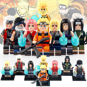 Naruto Uzumaki Hyuga Hinata Zabuza Haku Haruno Sakura Tsunade Jiraiya Anime Naruto Shippuden Custom Brick Compatible Minifigure Toy