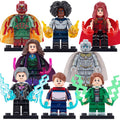 Vision Scarlet Witch Agatha Harkness Pietro Billy Tommy Monica WandaVision 2021 Custom Brick Compatible Minifigure Toy