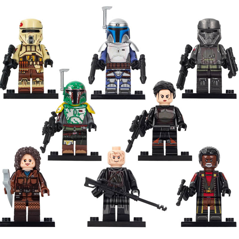 Peli Motto Fennec Shand Boba Fett Jango Fett Greef Karga Shoretrooper Cobb Vanth Star Wars Mandalorian Custom Brick Compatible Minifigure Toy