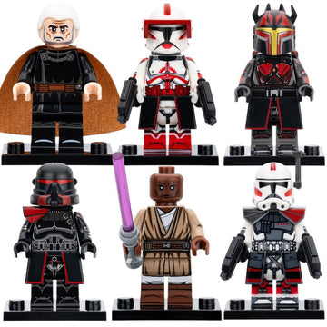 Count Dooku Commander Fox Gar Saxon Mace Windu Purge Trooper ARC Trooper Star Wars Custom Brick Compatible Minifigure Toy