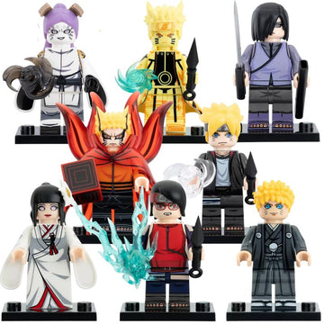 Naruto Uzumaki Hyuga Hinata Uchiha Sarada Uzumaki Boruto Uchiha Sasuke Ōtsutsuki Momoshiki Anime Naruto Brick Compatible Minifigure Toy